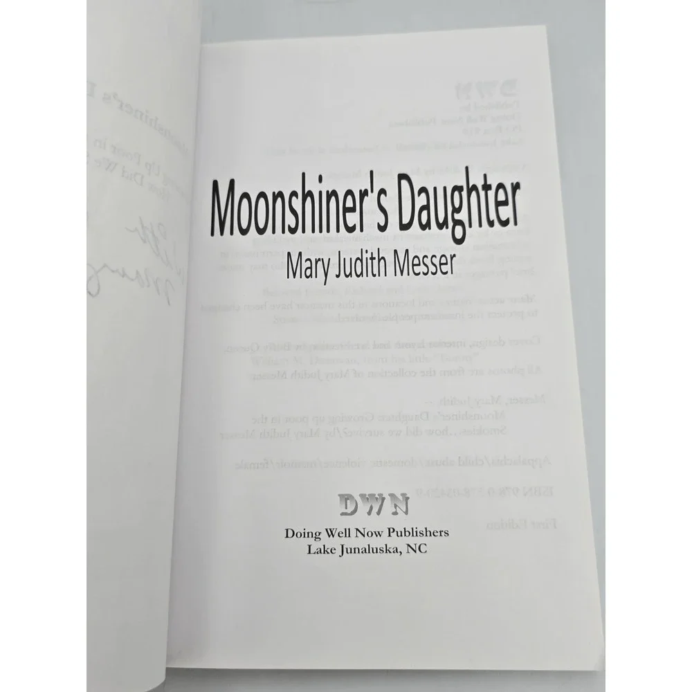 Moonshiner's Daughter by Mary J.‎ Messer (2010, Trade Paperback)